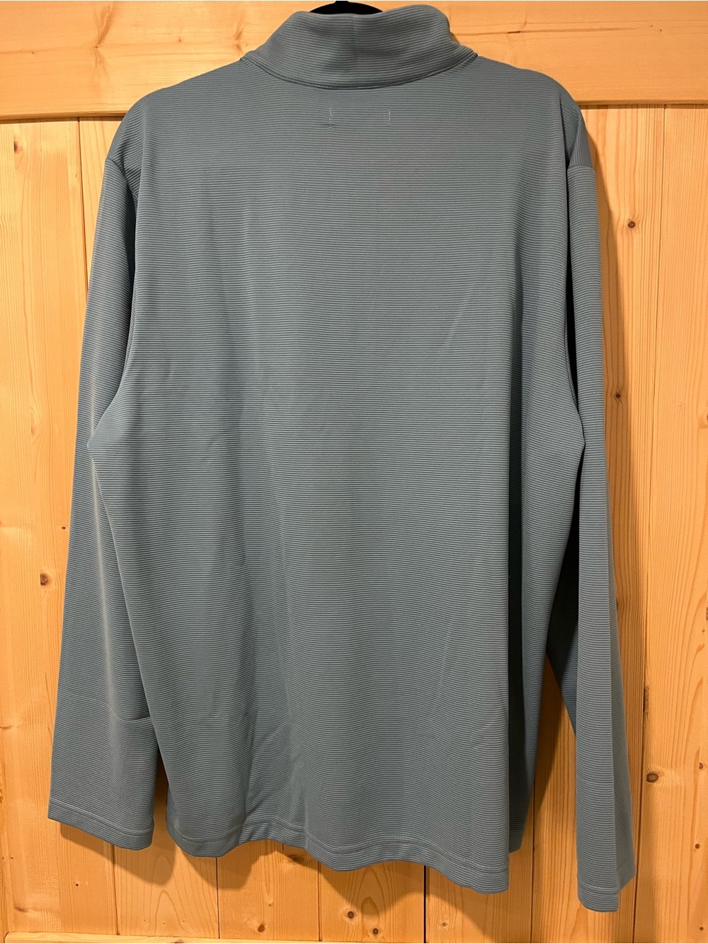 Cubavera Light Blue Ribbed Zip-Front Pullover XL - Picture 6 of 8